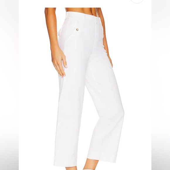 SPANX Stretch Twill Cropped Wide Leg Pant in Bright White size 1X/ Petite - Picture 2 of 5